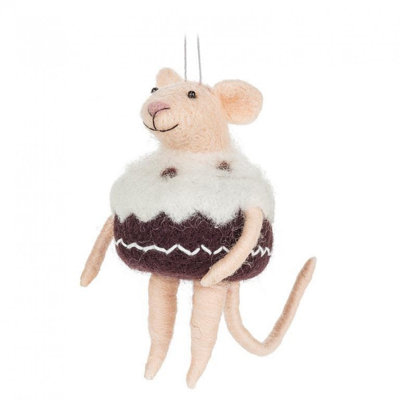 Mouse In Cupcake Ornament