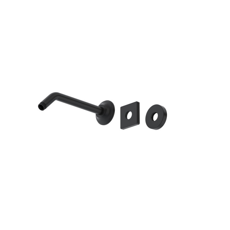 9" Reach Wall Mount Shower Arm, Matte Black