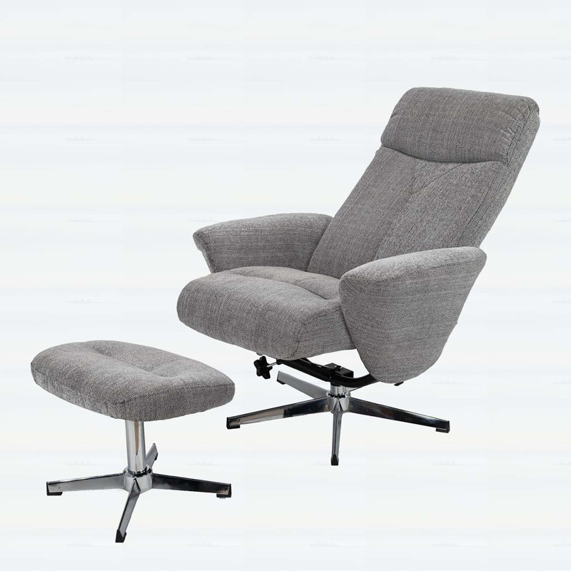 Swivel Recliner with Ottoman