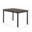 Quin 5-Piece Metal Dining Set with Faux Marble Tabletop & Upholstered Chairs-126592477