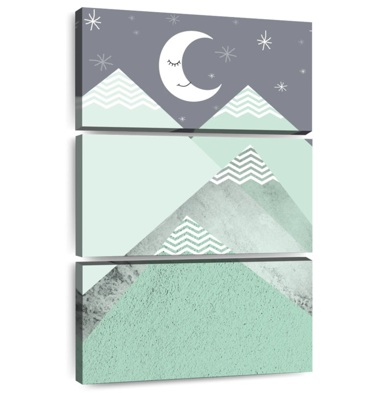 Alvord Mint Green Mountains I, 45" H x 28" W
