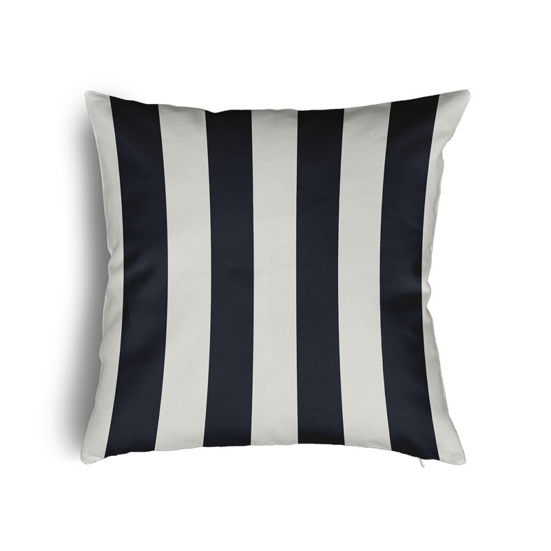 Lysette Striped Square Cushion, 50cm H x 50cm W x 13cm D, Sage