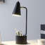 Lampe de bureau 19,5 po en métal noir avec organisateur-998843187-998843189