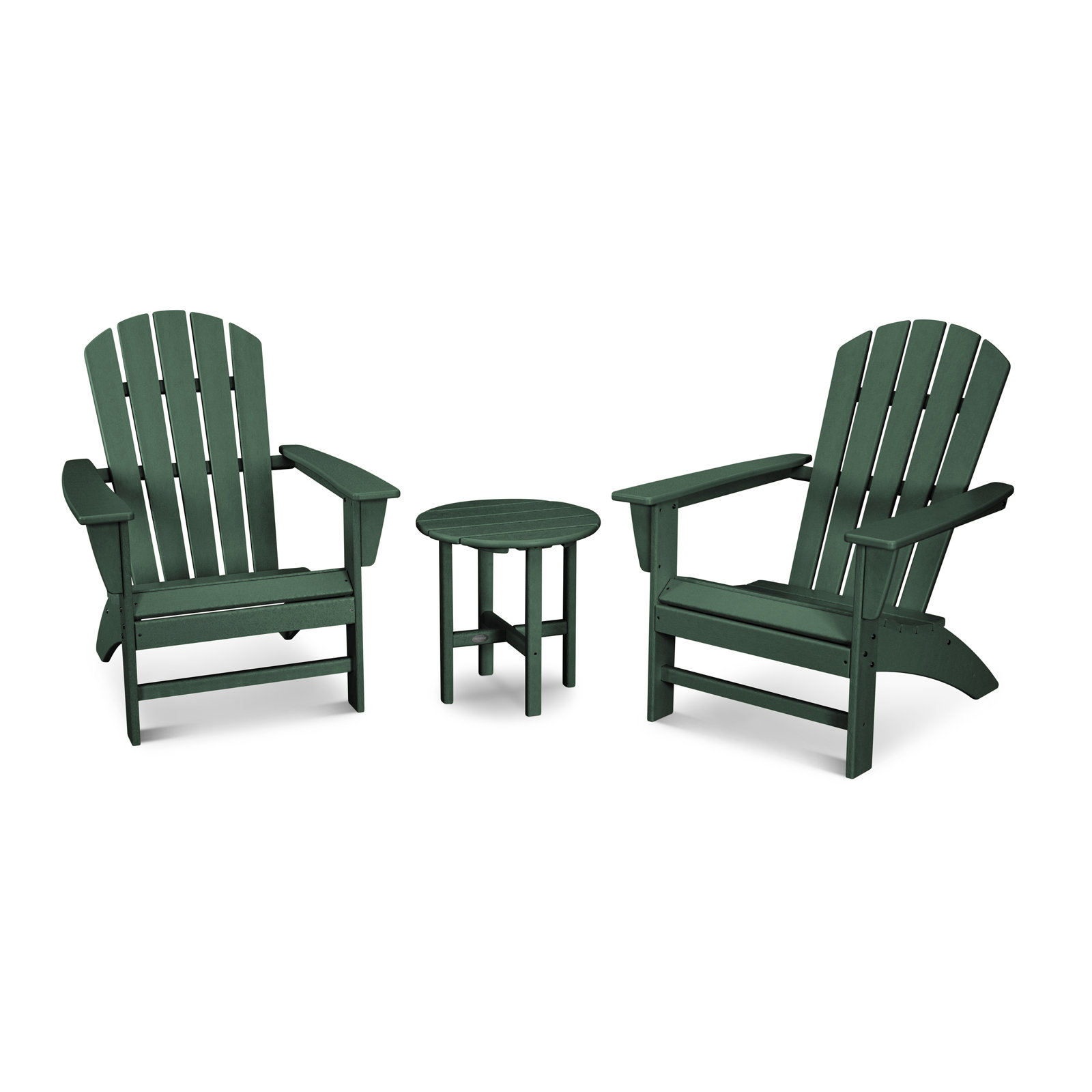 POLYWOOD® Nautical 2-Person Patio Seating Group, Green