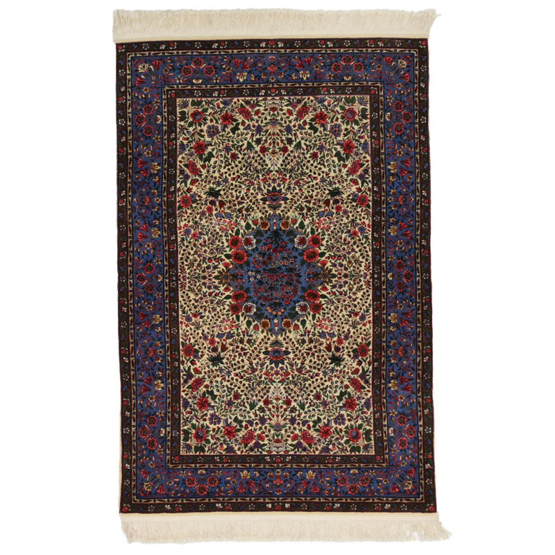 Tapis beige unique de 4 pi x 6 pi Berardinelli