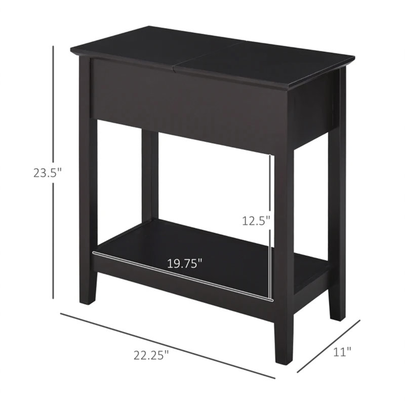 Slim Storage Cabinet Table