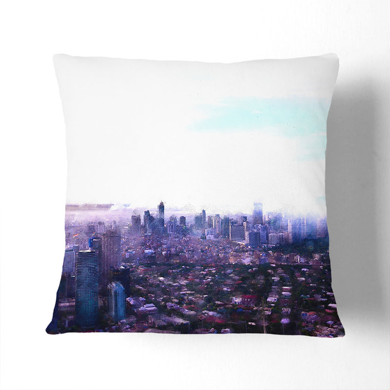 Square Cushion, 55cm H x 55cm W x 20cm D, White