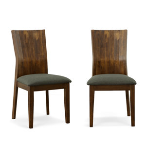 Mansfield Solid Wood Solid Back Dining Chair (Set of 2)