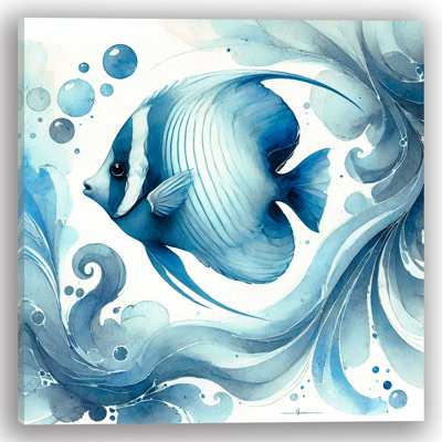 «Graceful Angel Fish», art mural sur toile tendue