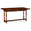 Country Farmhouse Walnut Wood Dining Table