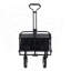 Chariot pliable de chariot pliable avec capacité de 360 lb avec système de cerclage pour une utilisation polyvalente, y compris des sacs en plastique de 3 pièces