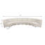 Canapé modulaire rembourré ivoire 8 pièces Ivory