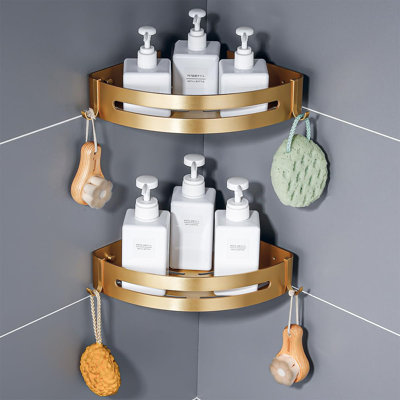 Porte-shampoing brossé 2 pièces