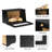 Bamboo Wood Bread Box for Kitchen Counter Corner, Single Layer 151oz -2013724401