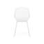 Chaises d'extérieur en polypropylène blanc-312688943