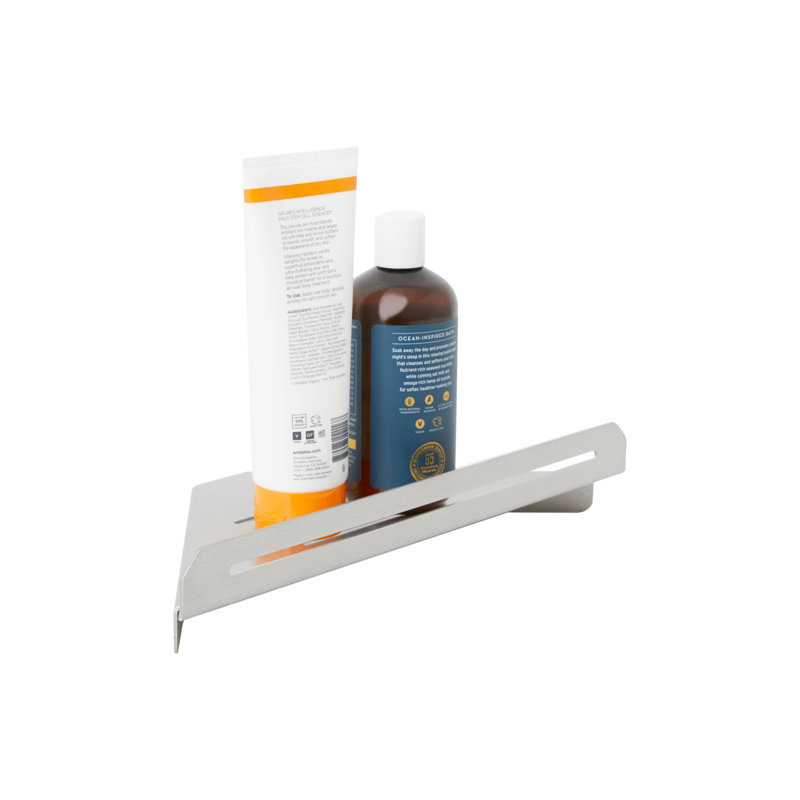 Tablette de douche murale en acier inoxydable, Satin