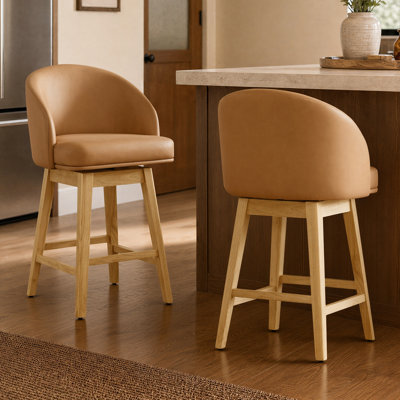 Tabourets de bar pivotants modernes de 68,3 cm (26,9 po) de hauteur comptoir