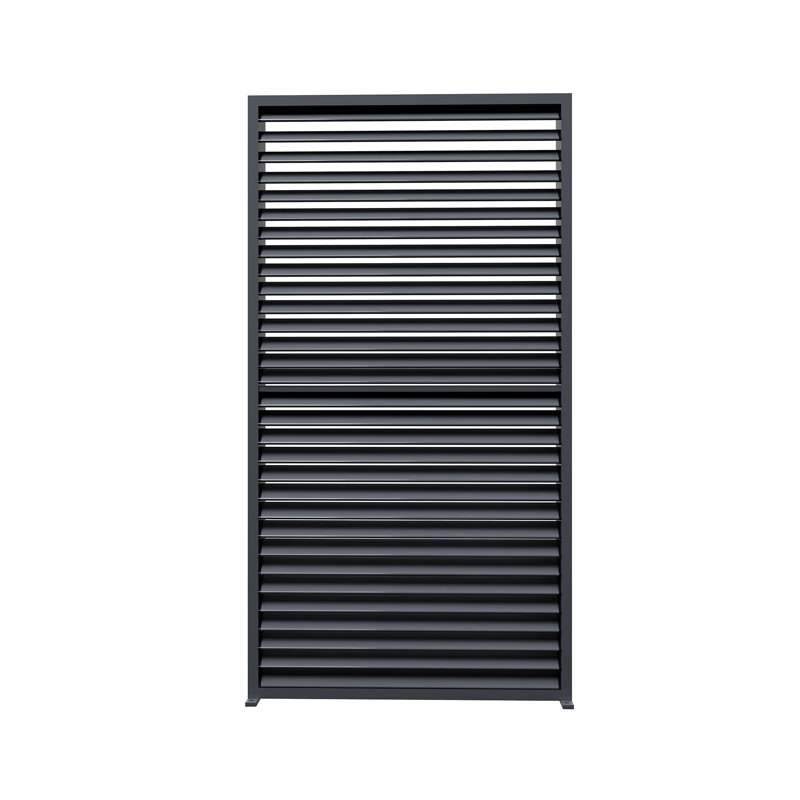 Volet mauve à fixation murale en aluminium pour pergola à persiennes, gris, L 39,53 po