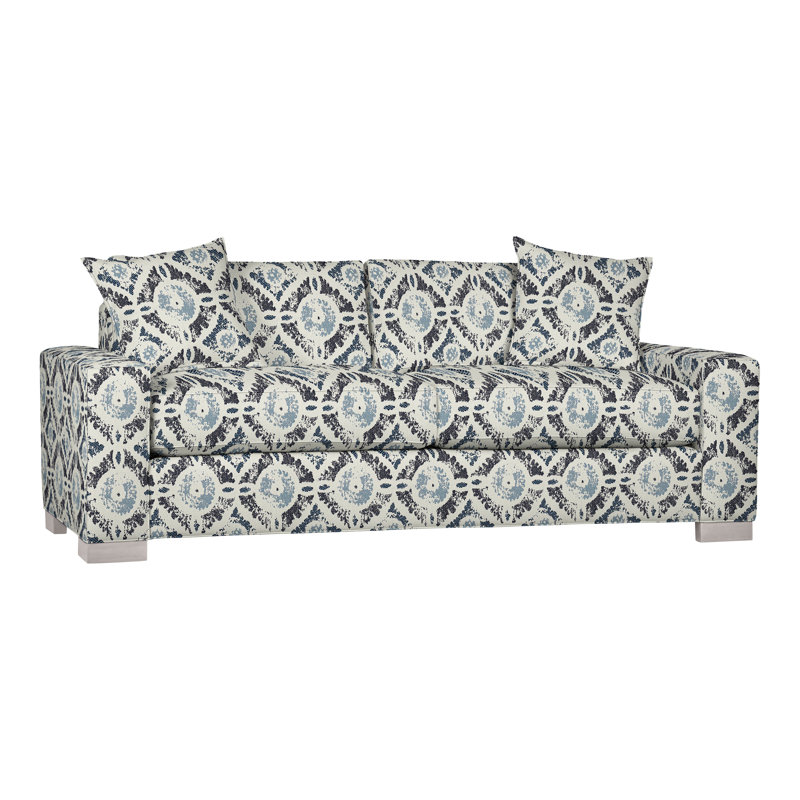 Canapé moyen Claremont, Perigold Wittstock indigo, Gris colombe