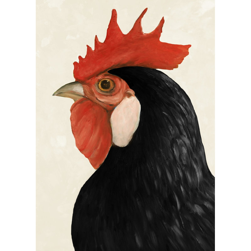 Beautiful Black Hen Canvas - Farmhouse Animal Home Decor