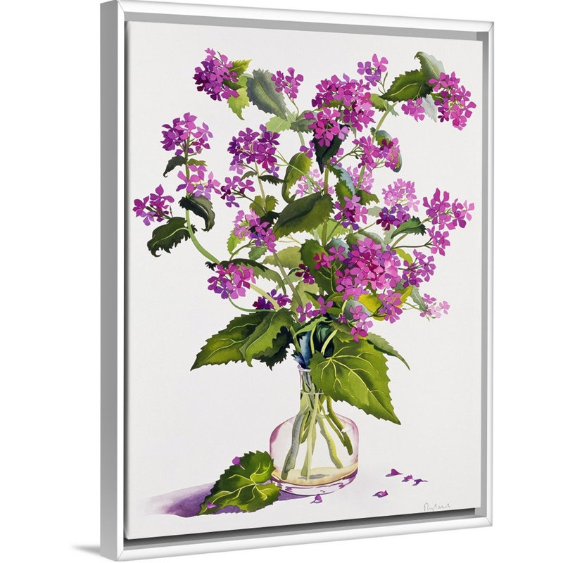 «Honesty» par Christopher Ryland, reproduction sur toile, Cadre blanc, 18" H x 14" W x 1.75" D