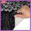 Tapis de bain arbre floral monochrome-978856657