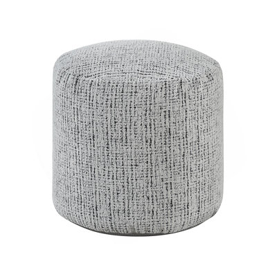 Cylindrical Pouf Chenille Fabric Upholstery Modern Ottoman, Versatile Footstool And Bean Bag Chair For Stylish Seating