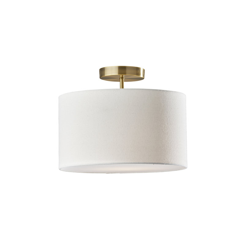 Plafonnier semi-encastré en tissu Finley