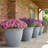 Anjelica Polyresin Large Round Outdoor Planter - 20" - Light Gray-1092639346-1092639357