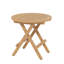 Table d'appoint ronde en teck pour terrasse
