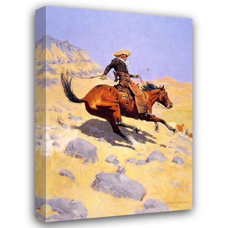The Cowboy, H 18 po x l 12 po