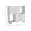 Commode Sohany, quatre tiroirs, deux tablettes ouvertes