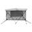 3 Bow Bimini Top Boat Cover, Detachable Mesh Sidewalls, 600D Polyester Canopy with 1" Aluminum Alloy Frame, Includes Storage Boot, 2 Support Poles, 2 Straps, 6'L x 46"H x 61"-66"W, Light Grey-109749846