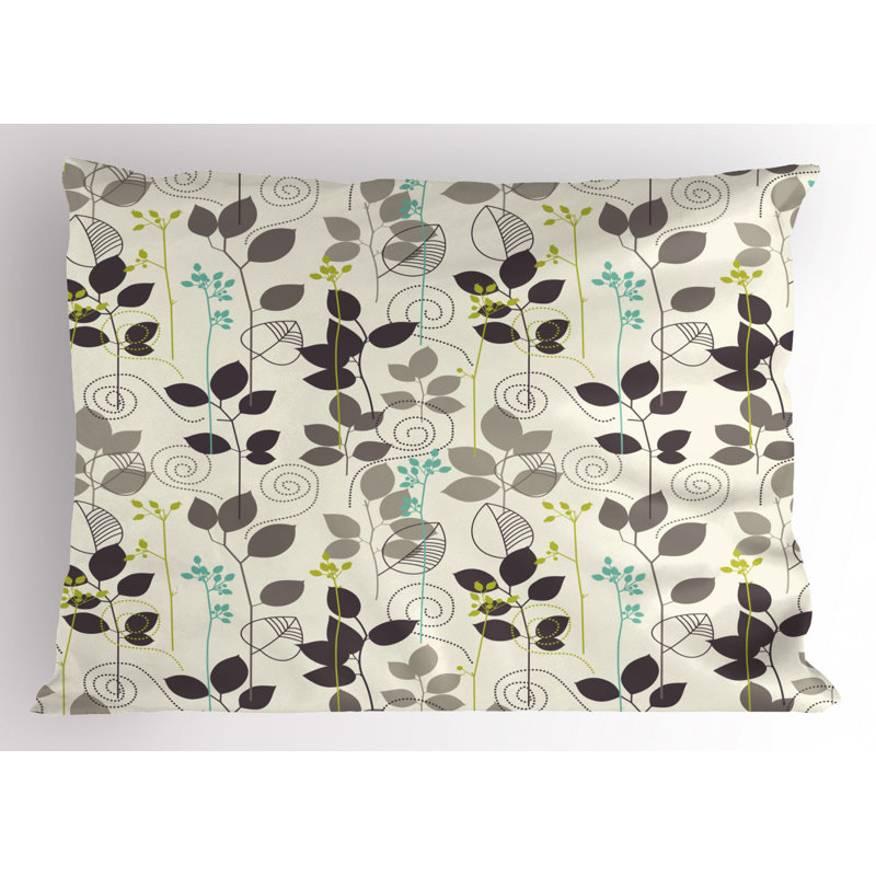 Polyester Floral Sham Set, Queen