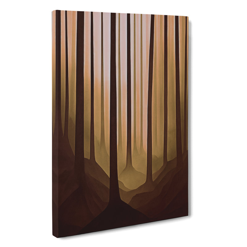 Abstract Autumnal Forest No.1 - Wrapped Canvas, 50cm H x 35cm W x 3cm D