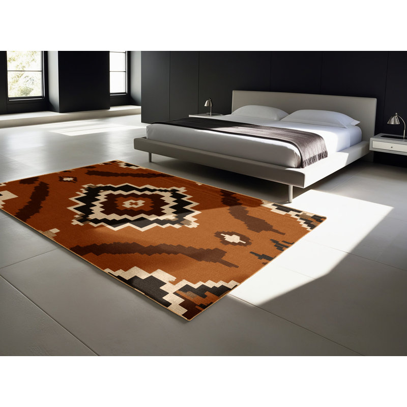 Cactus Bloom Rug, Square 6'