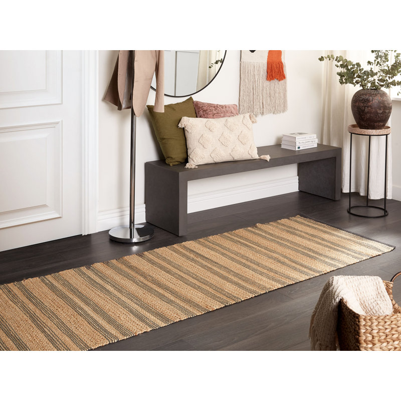 Woodworth Striped Hand Woven Area Rug, Runner 80 x 300cm