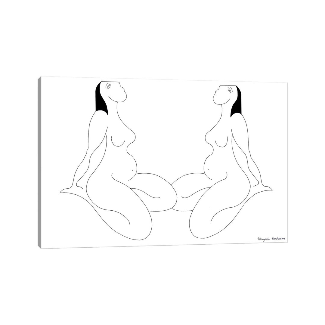 Les Féminines by Hildegarde Handsaeme - Wrapped Canvas Graphic Art