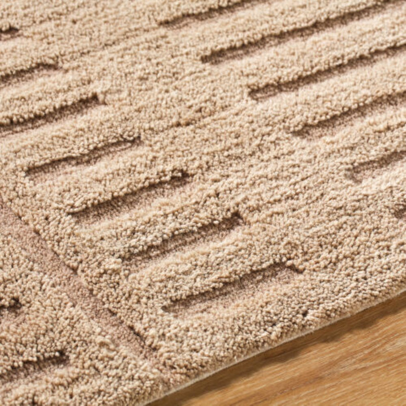Finlea Machine Washable Hand Tufted Area Rug, Rectangle 8' x 10'