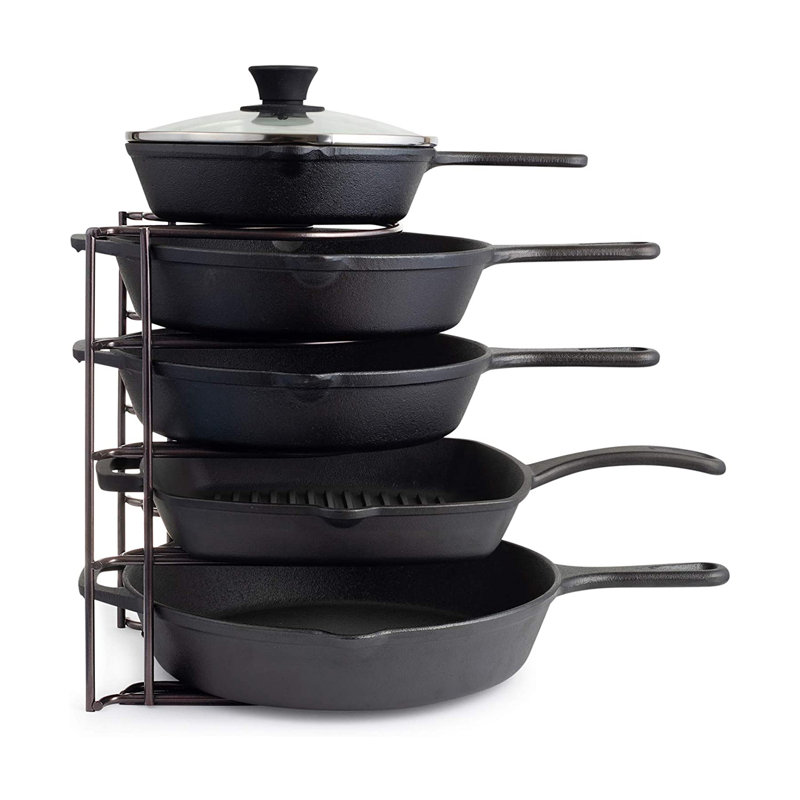 12.2" Heavy Duty Extra Large 5 Pan & Pot Organizer 5 Tier Rack
