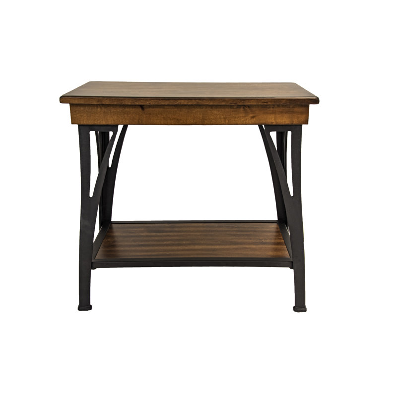 Kimio Lizbeth 15" Wide Chairside Table, Copper