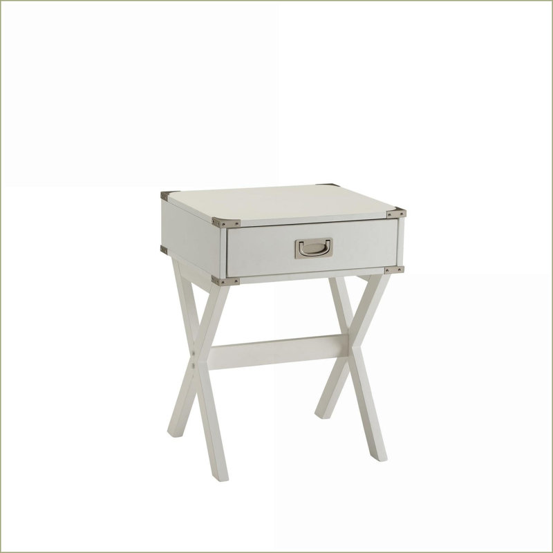 Table basse en faux marbre noir avec finition chromée - Rangement peu encombrant pour le salon, la chambre et le bureau