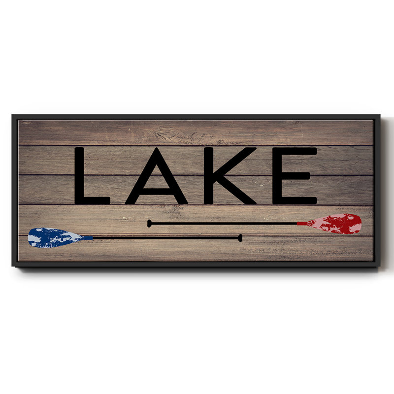 Lake Paddles- Framed Canvas, 24" H x 60" W