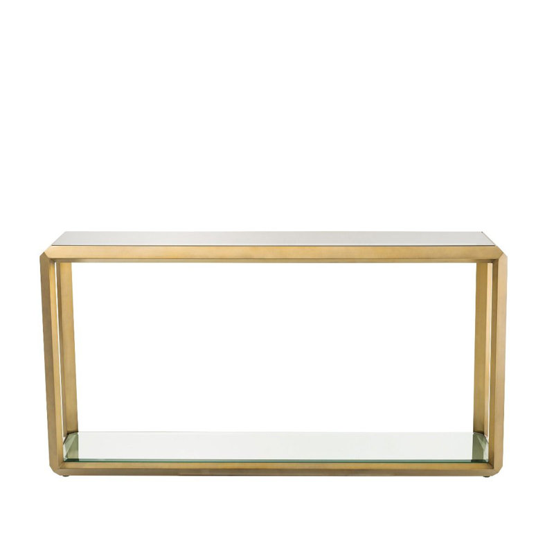 Callum 59'' Glass Top Console Table