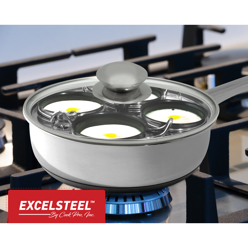 Pochoir à œufs en acier inoxydable antiadhésif 4 tasses Cook Pro