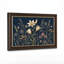 Art botanique sur toile bleu marine-133047011