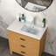 32" X 18" White Rectangular Single Vanity Top With 1 Faucet Hole And Overflow(Sink Only), A Spacious Left Countertop For Maximum Storage Convenience