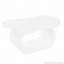 Table basse Modern Cloud avec plateau de table épais de 1,5 pouce, forme irrégulière unique et finition lisse pour une décoration intérieure élégante-114674417