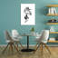 Croquis dynamique de cheval abstrait et contemporain, impression d'art mural moderne-1485103289
