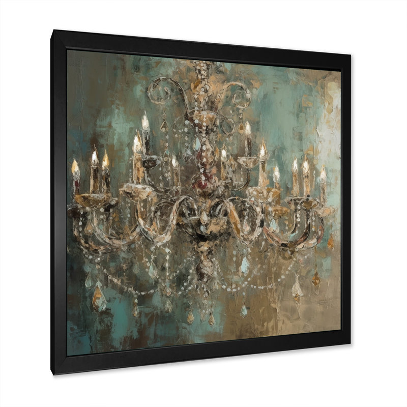 «Pérou Grand Chandelier Showcase III», reproduction sur toile, H 16 po x l 16 po, Impression encadrée, Noir